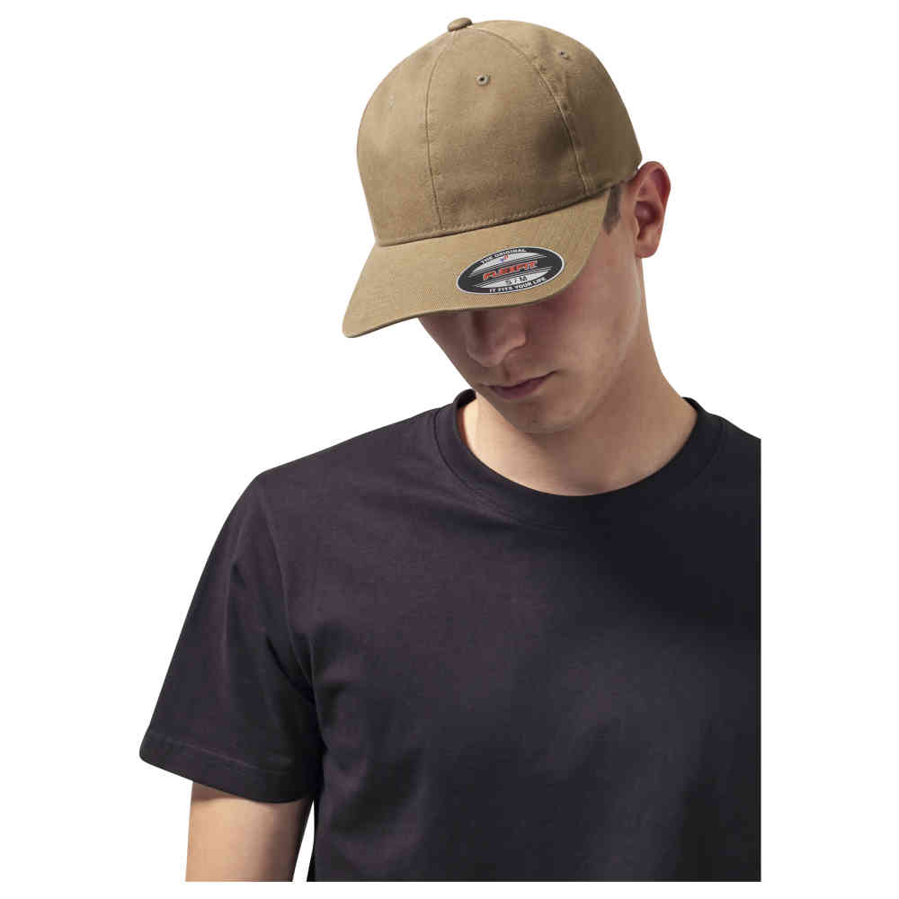 Urban Classics - Garment Washed Dad Flexfit cap - Beige